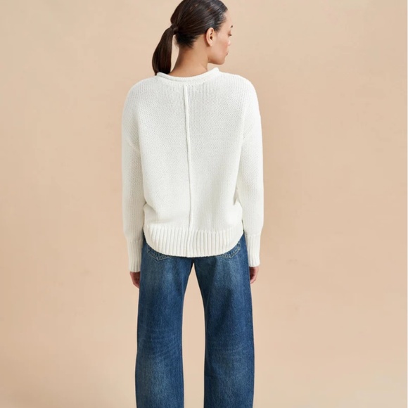 La Ligne Marina cotton sweater in Ivory size M - Picture 3 of 4